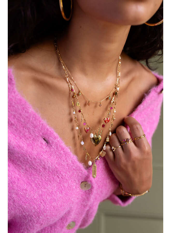 Mystic Lange Ketting met L'Amour Bedels Goud