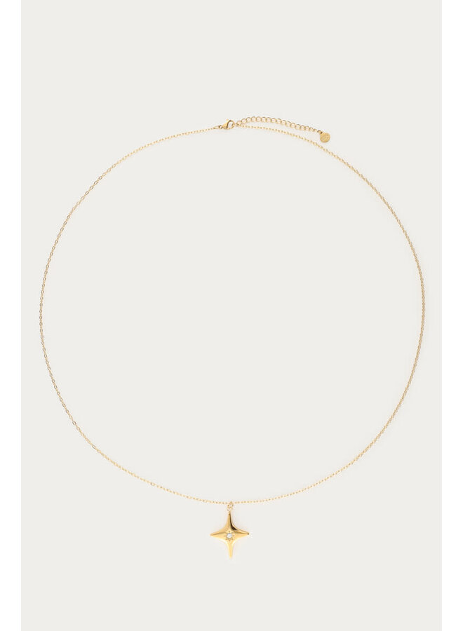 Mystic Lange Ketting met Poolster Goud
