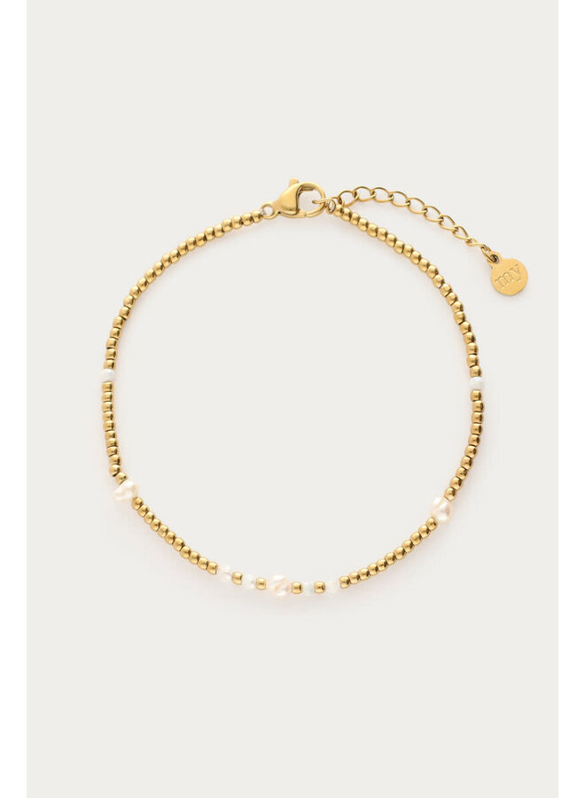 Mystic Armband met Zoetwaterparels Goud