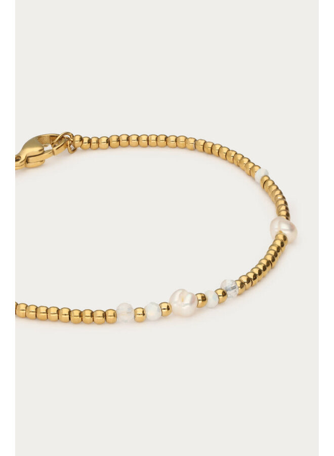 Mystic Armband met Zoetwaterparels Goud