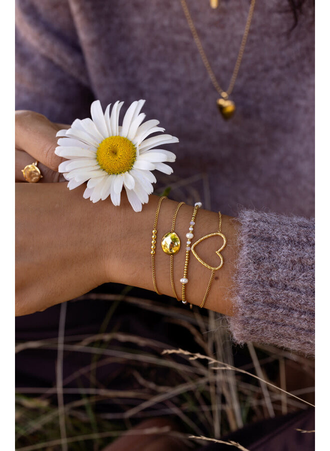 Mystic Armband met Zoetwaterparels Goud