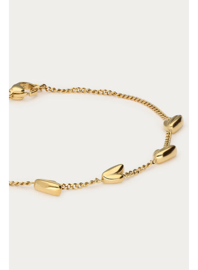 Mystic Armband Tulpen Hart Goud