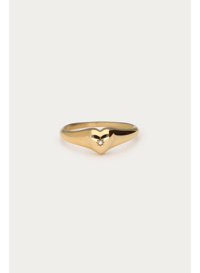 Mystic Ring met Hart Goud