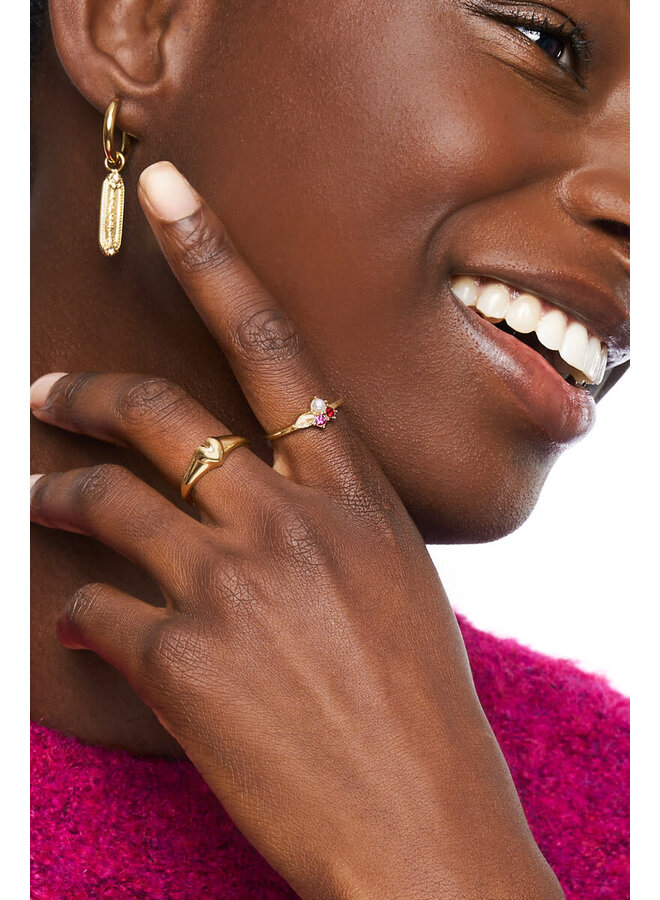 Mystic Ring met Hart Goud