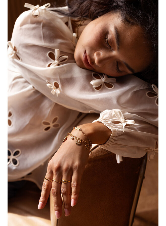 Mystic Ring met Hart Goud