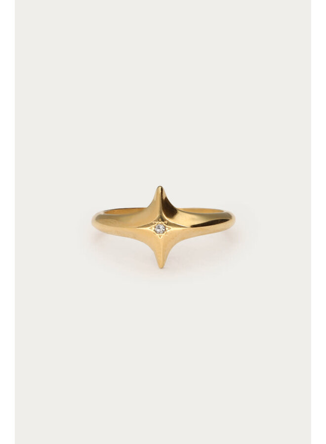 Mystic Ring met Poolster Goud