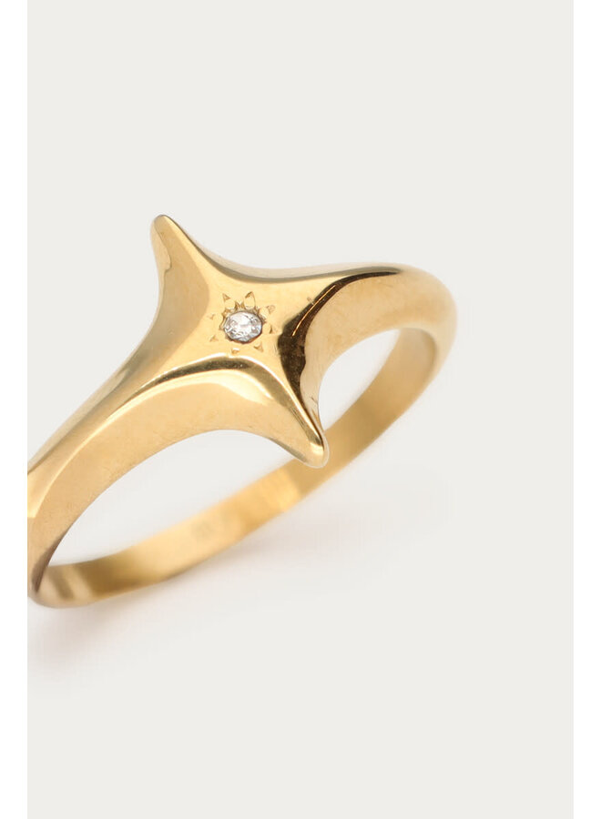 Mystic Ring met Poolster Goud