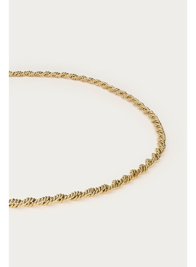 Bold Ketting Gedraaid Klein Goud