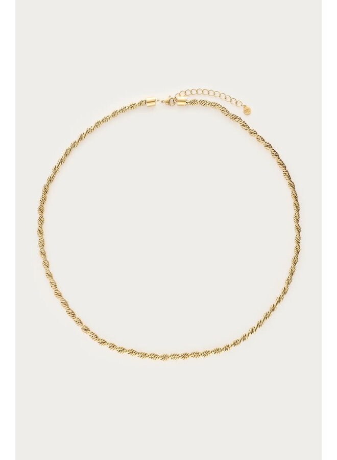 Bold Ketting Gedraaid Klein Goud