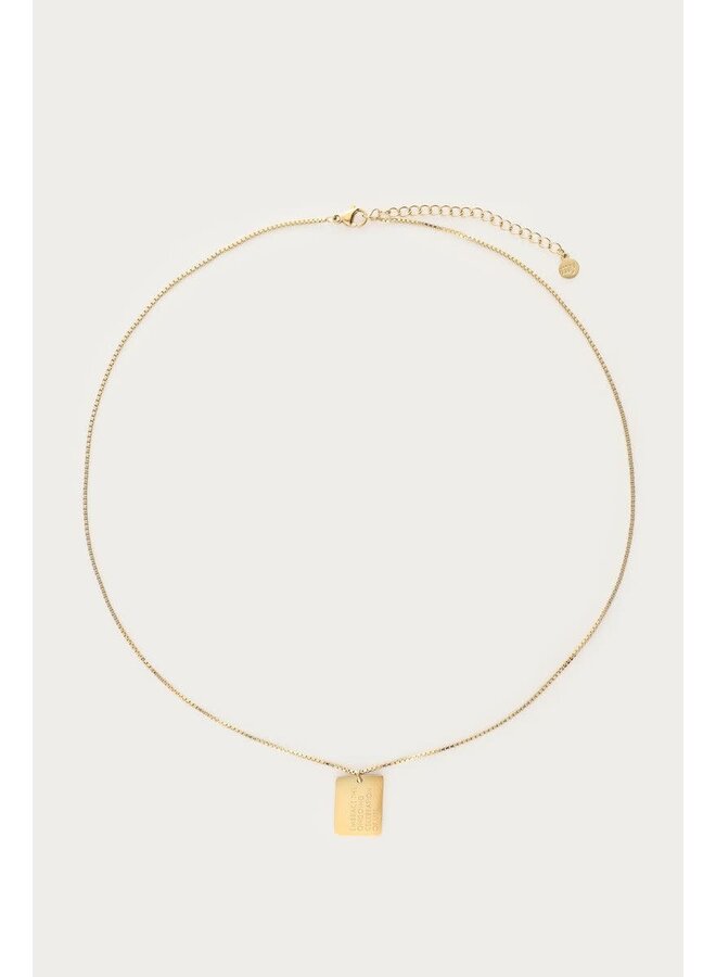 Bold Ketting met Embrace Bedel Goud