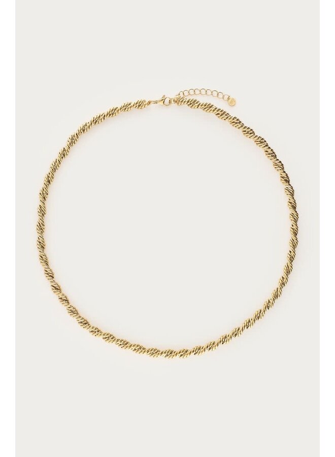 Bold Ketting Gedraaid Groot Goud