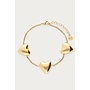 Bold Armband Drie Hartjes Goud
