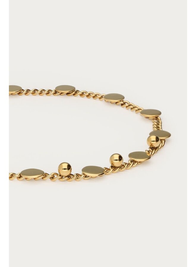 Bold Armband met Munten Goud