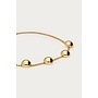 Bold Armband met Vijf Bollen Goud