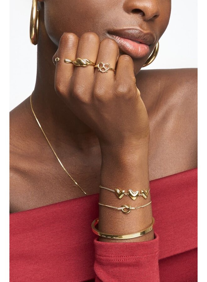 Bold Armband Pretzel Goud