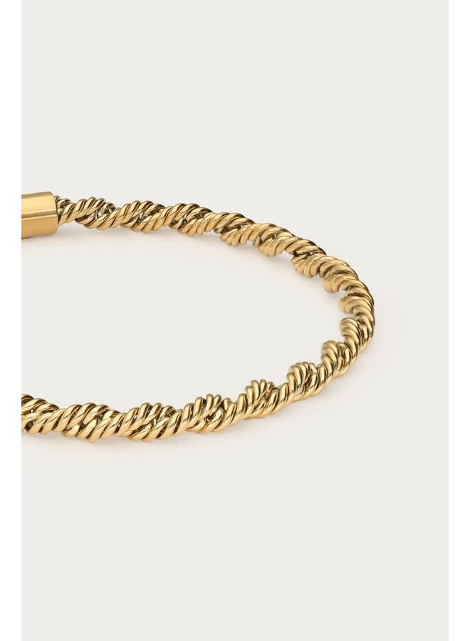 Bold Armband Gedraaid Goud