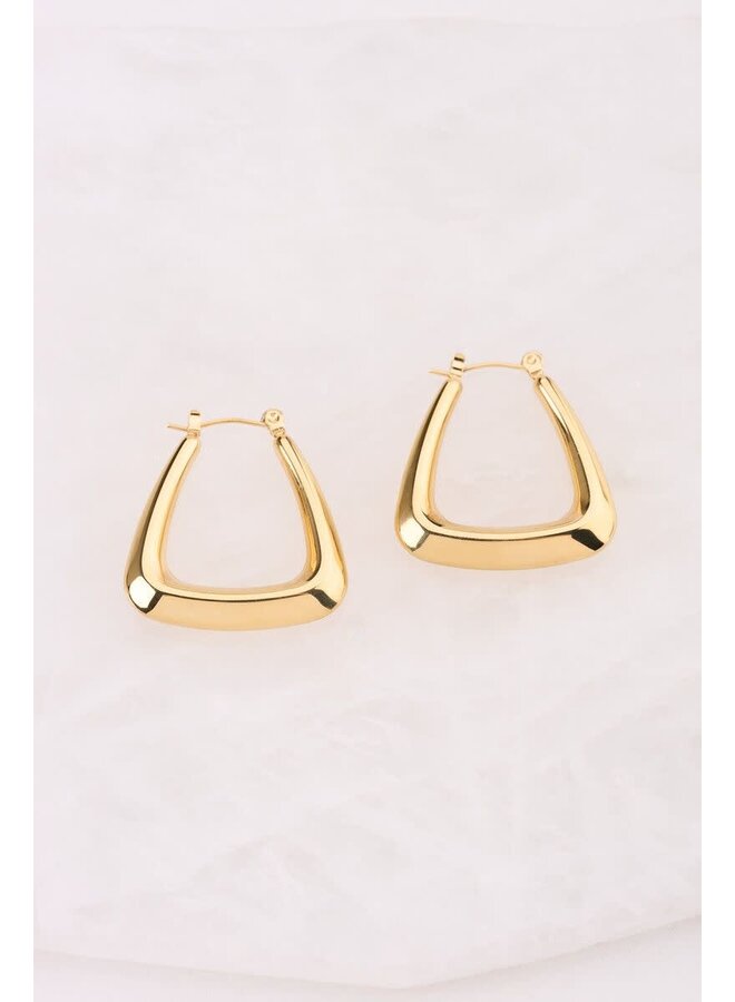 Bold Oorbellen Triangel Goud