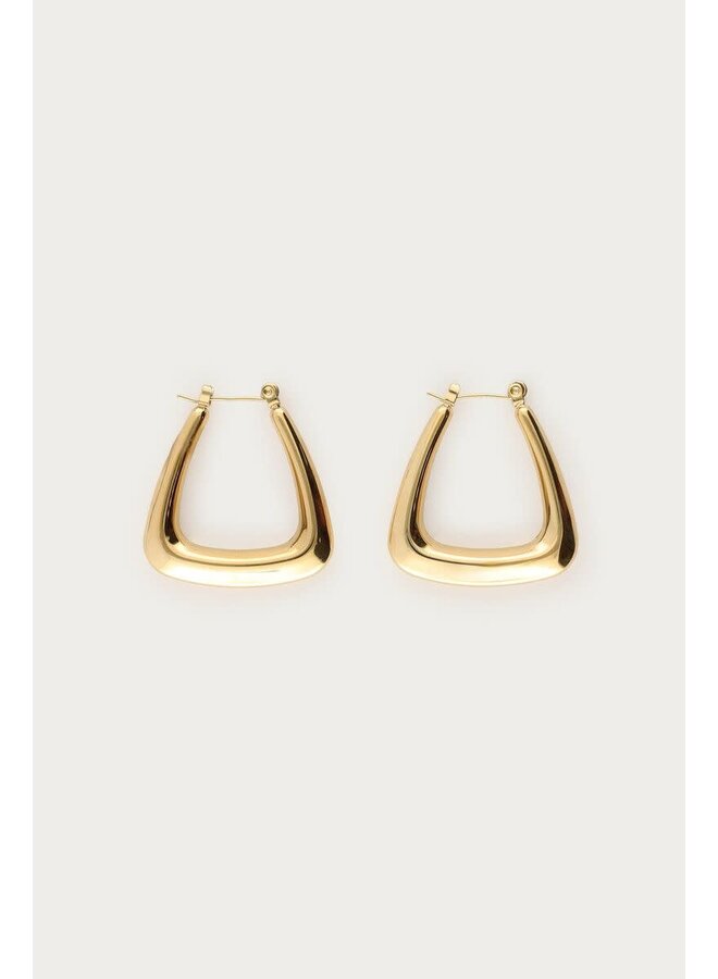 Bold Oorbellen Triangel Goud