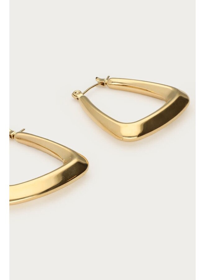 Bold Oorbellen Triangel Goud