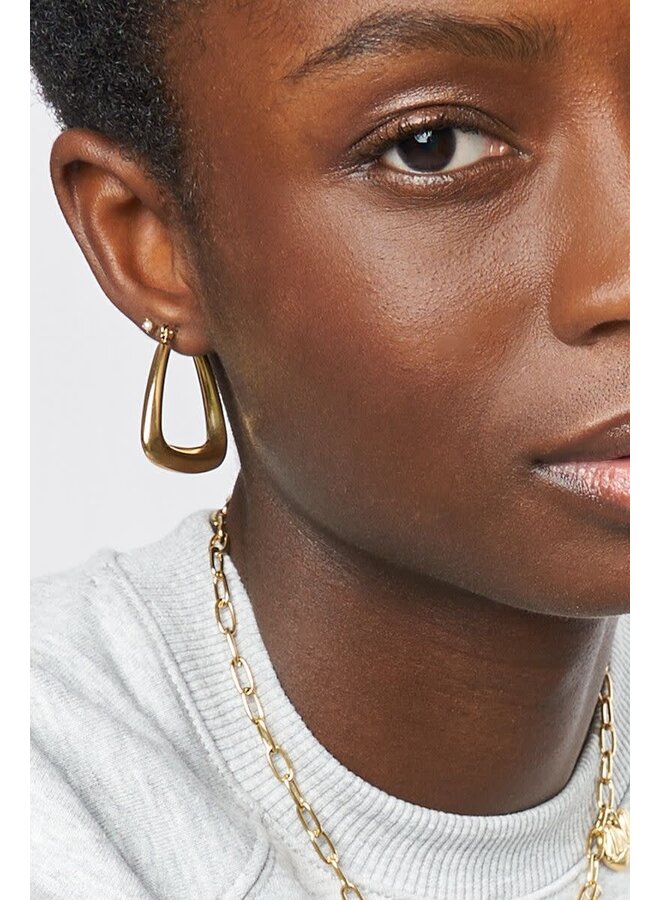 Bold Oorbellen Triangel Goud