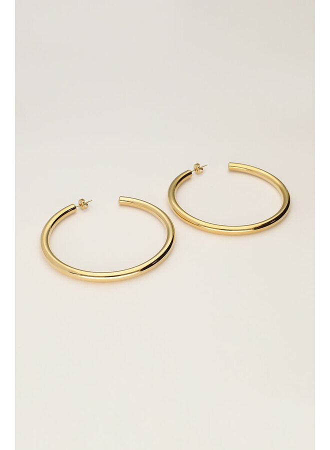Bold Statement Oorringen Basic Medium Goud