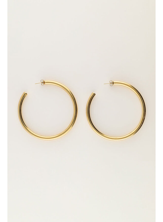 Bold Statement Oorringen Basic Medium Goud