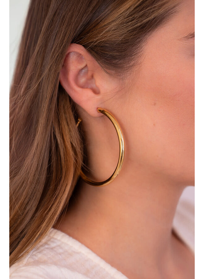 Bold Statement Oorringen Basic Medium Goud