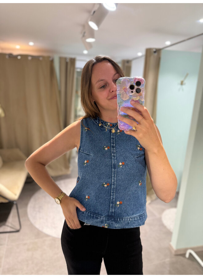 Penelope Flower Top