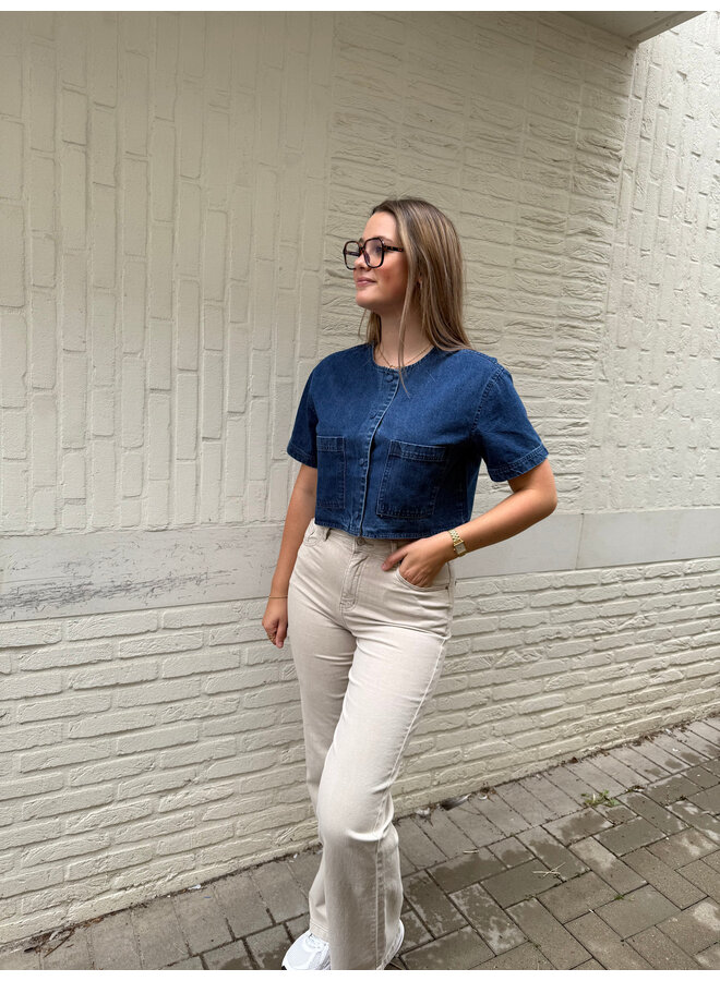 Barbara Full Length Jeans Beige