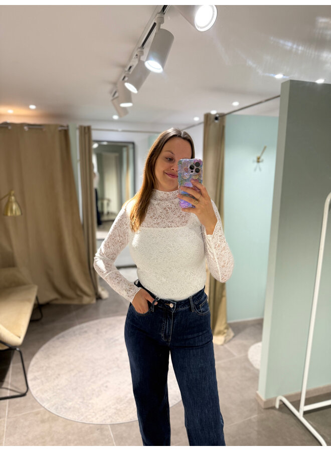 Luca Lace Top White