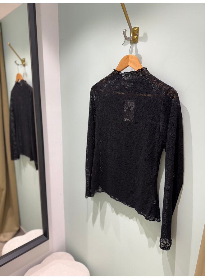 Luca Lace Top Black