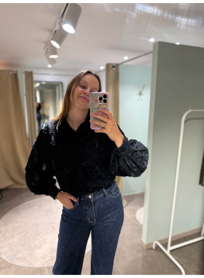 Mia Blouse Dark Blue