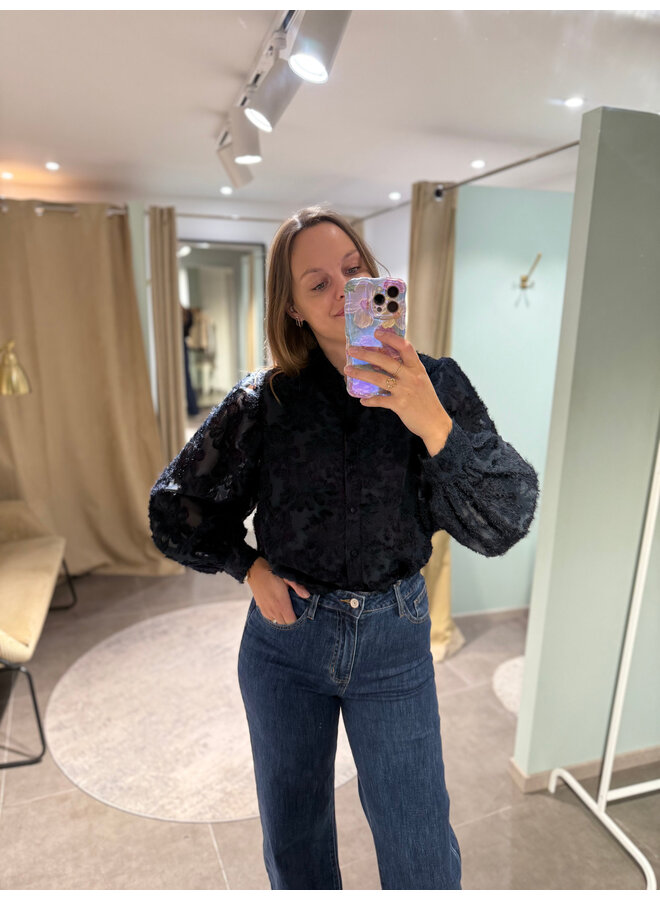 Mia Blouse Dark Blue