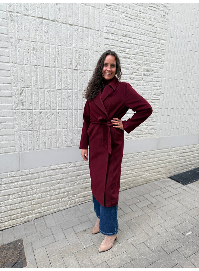 Gemma Winter Coat Burgundy