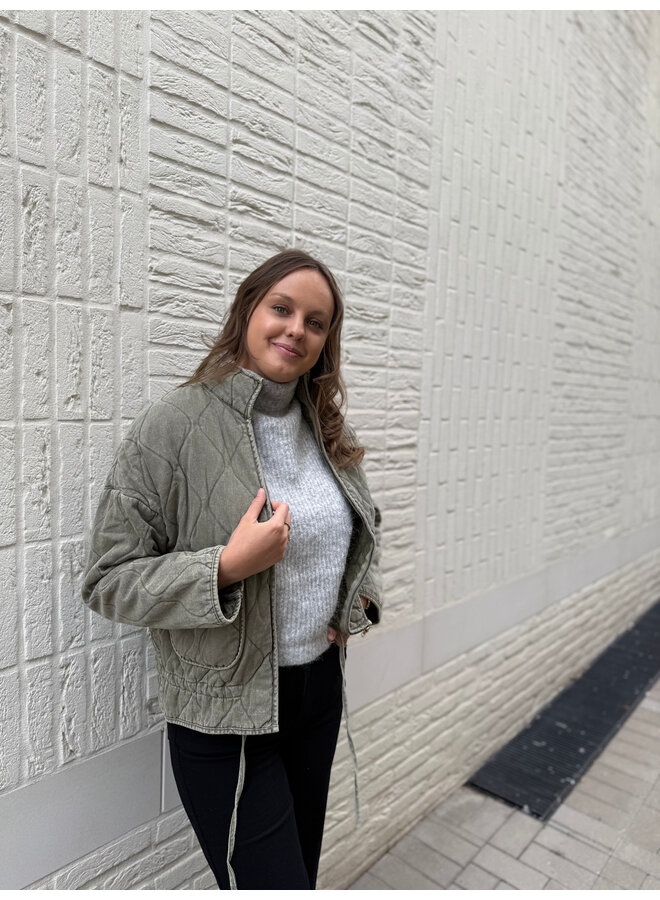 Ramona Quilted Vest Green