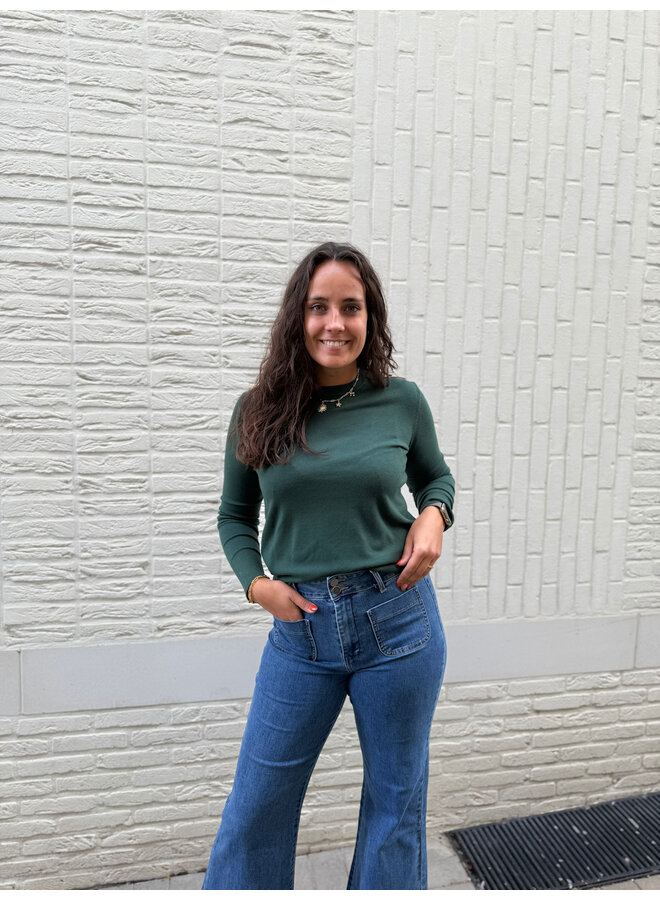 Céleste Long Sleeve T-Shirt Basic Green