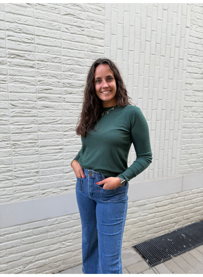 Céleste Long Sleeve T-Shirt Basic Green