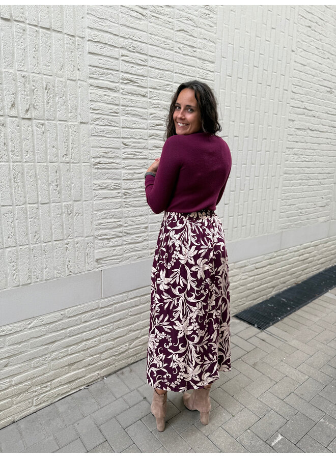 Valérie Long Sleeve Top Burgundy