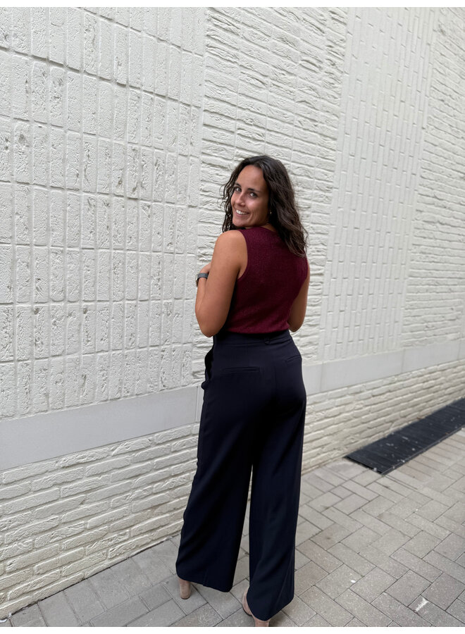 Lise Basic Top Burgundy
