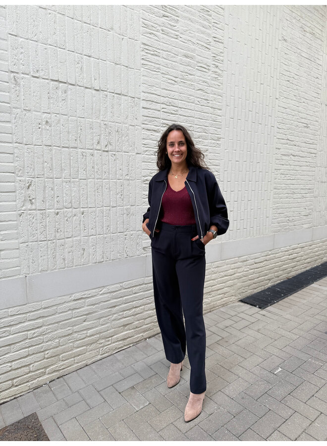 Lise Basic Top Burgundy