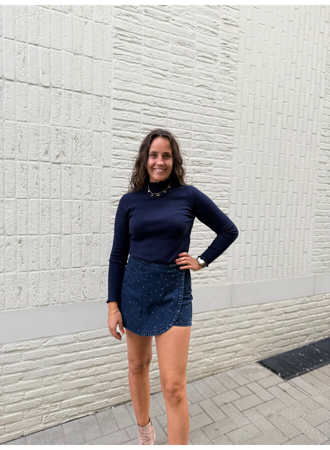 Axelle Basic Top Dark Blue