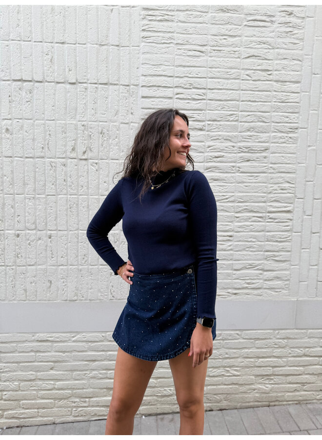 Axelle Basic Top Dark Blue