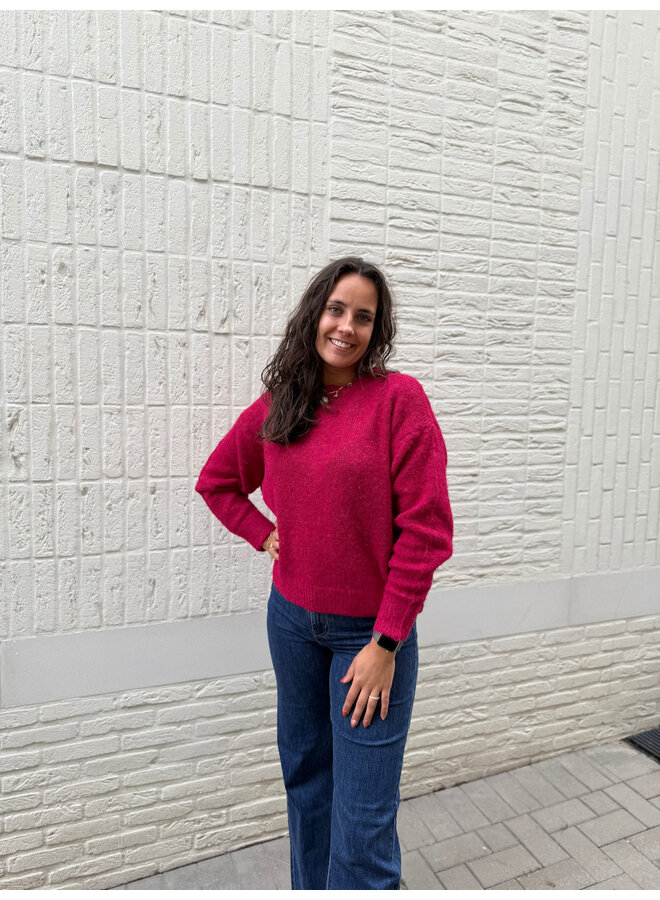 Louise Knit Fuchsia