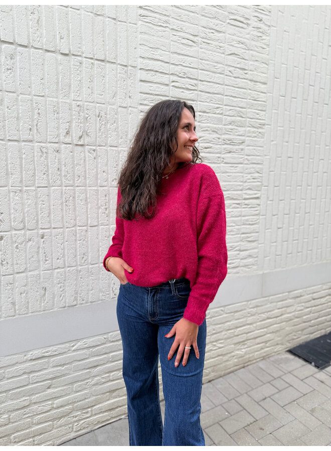 Louise Knit Fuchsia