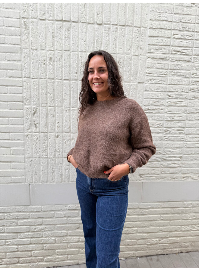 Louise Knit Dark Brown