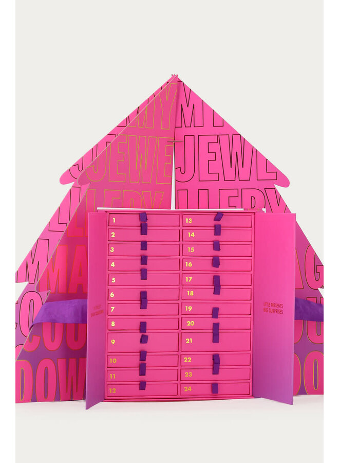 Adventskalender Deluxe 24 Gifts Tree Zilver
