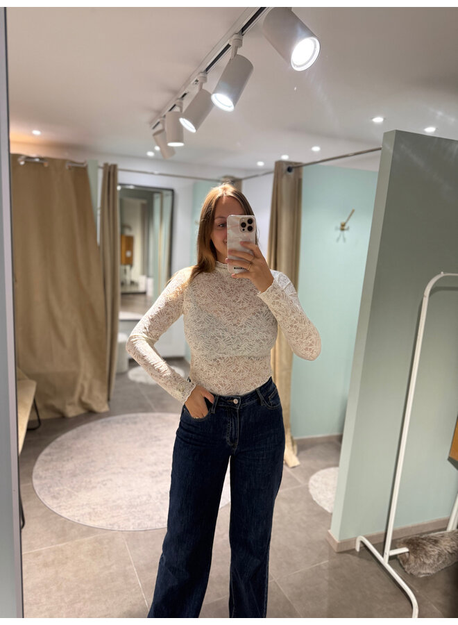 Luca Lace Top Beige