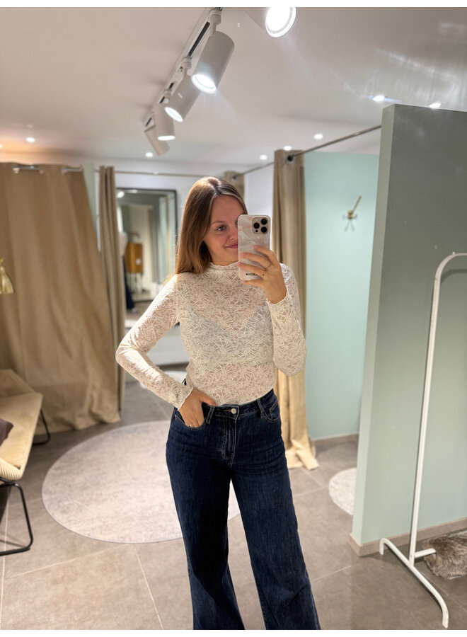 Luca Lace Top Beige