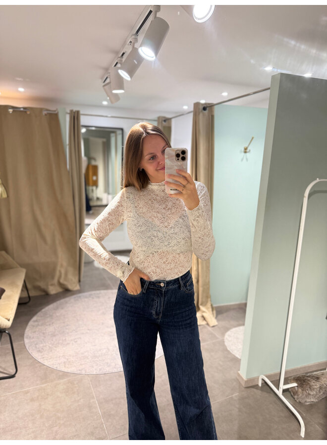 Luca Lace Top Beige