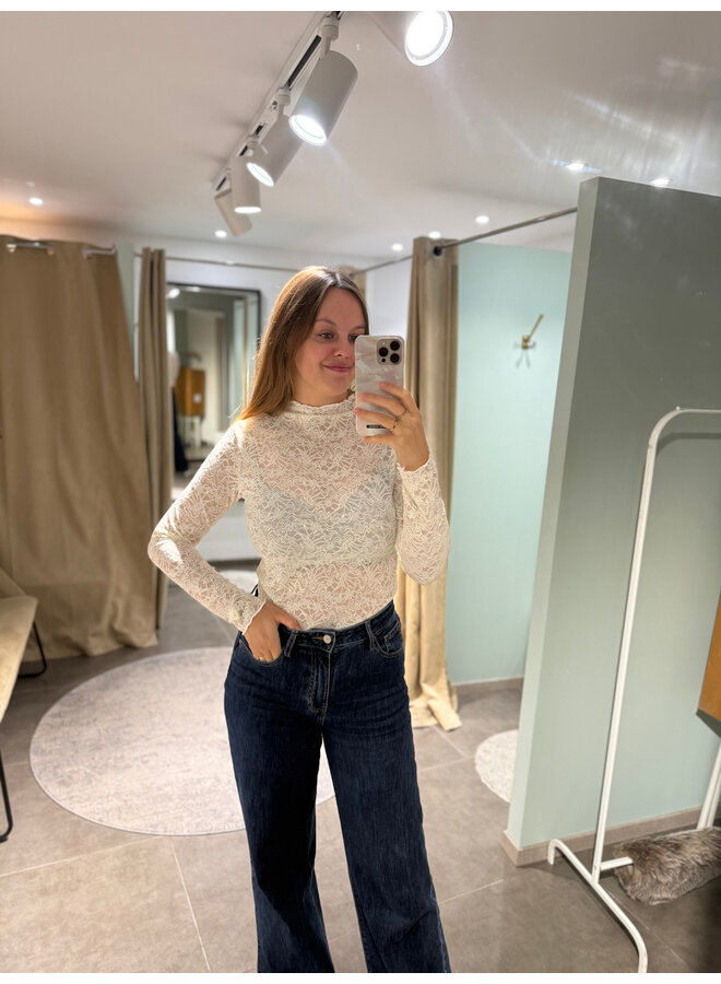 Luca Lace Top Beige